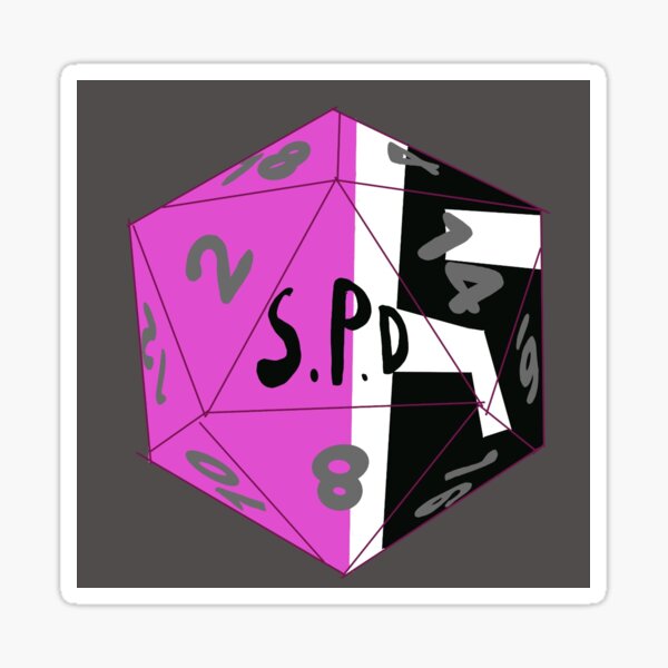 Vista previa del artículo con la obra «Ranger rosa D20 de S.P.D.», diseñado y vendido por ThesingleHshow.