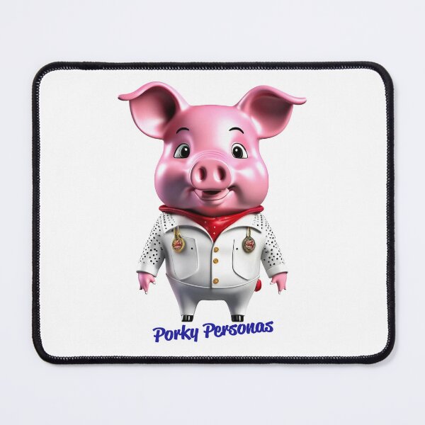 Item preview, Porky Personas Funny Pig Characters Elvis designed and sold by Drone-tees.