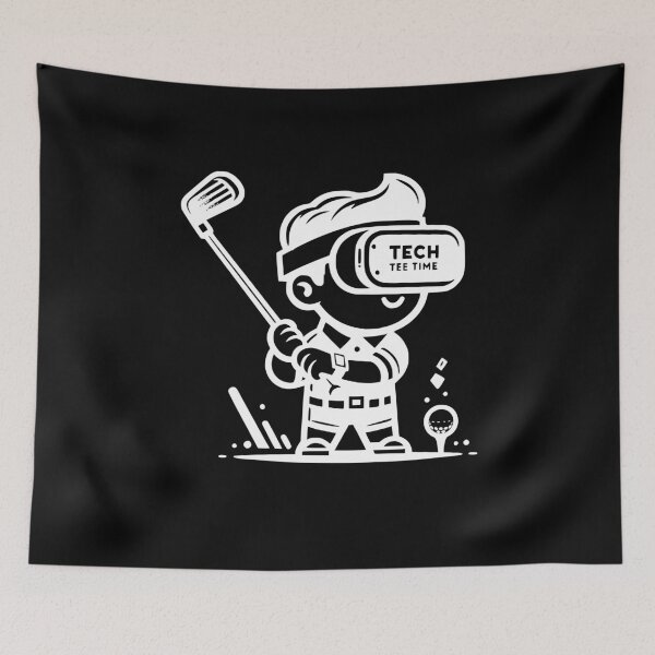 Item preview, Virtual Reality Golfer – Futuristic Sports Illustration designed and sold by Teacher2Nerds.
