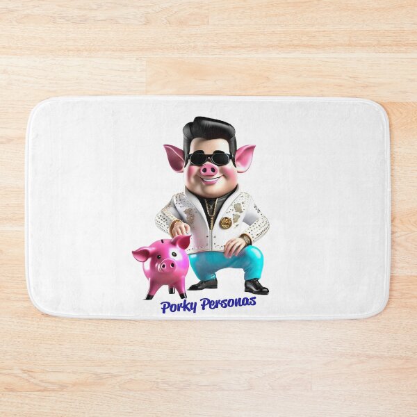 Item preview, Porky Personas Funny Pig Characters Elvis designed and sold by Drone-tees.