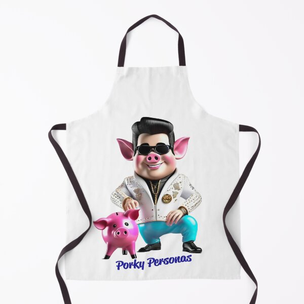 Item preview, Porky Personas Funny Pig Characters Elvis designed and sold by Drone-tees.