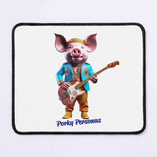 Item preview, Porky Personas Funny Pig Characters Santana designed and sold by Drone-tees.
