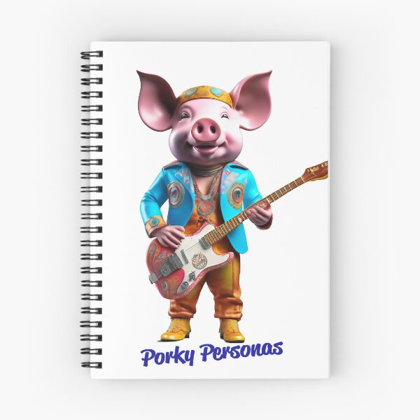 Item preview, Porky Personas Funny Pig Characters Santana designed and sold by Drone-tees.