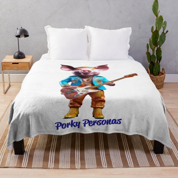 Item preview, Porky Personas Funny Pig Characters Santana designed and sold by Drone-tees.