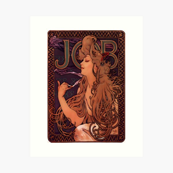 Aperçu de l'œuvre Alphonse Mucha - Façade de la boutique Fouquet créée et vendue par irynaartbyim.