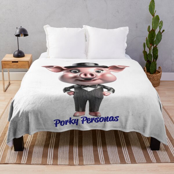 Item preview, Porky Personas Funny Pig Characters Charlie Chaplin designed and sold by Drone-tees.