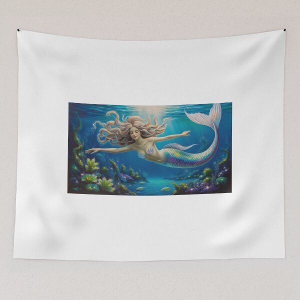 Item preview, A surreal depiction of a beautiful mermaid  designed and sold by EtCreative.