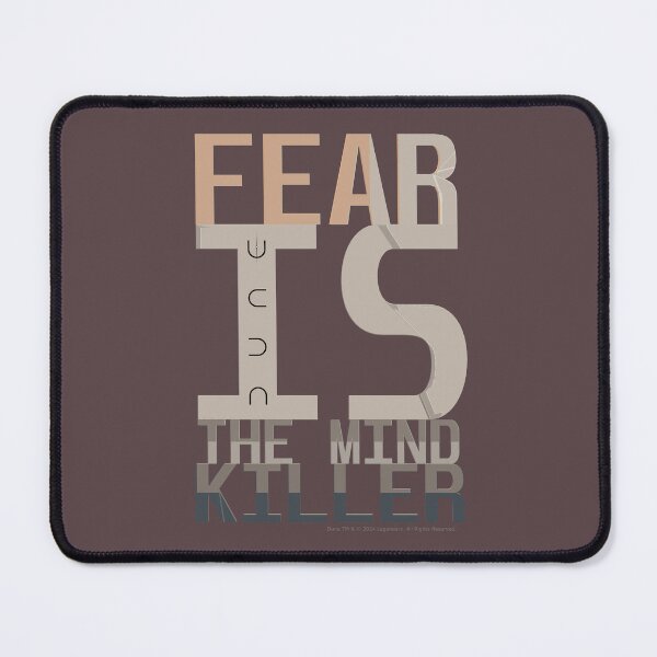Item preview, DUNE. Fear Is The Mind Killer (brownish gray background) designed and sold by bekksa.