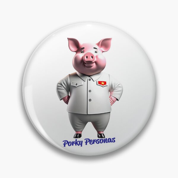 Item preview, Porky Personas Funny Pig Characters Kim Jong-Un designed and sold by Drone-tees.