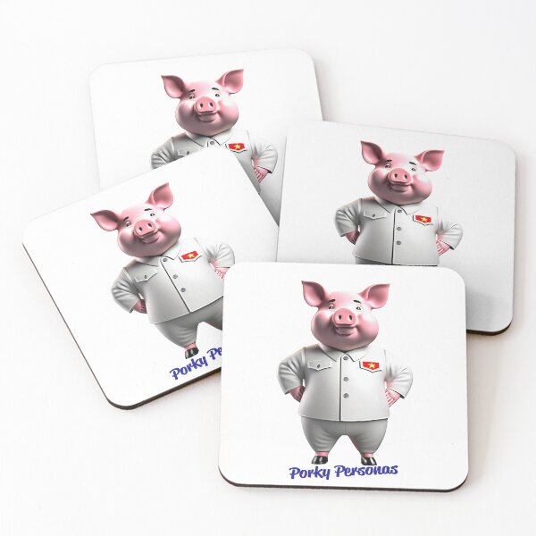 Item preview, Porky Personas Funny Pig Characters Kim Jong-Un designed and sold by Drone-tees.