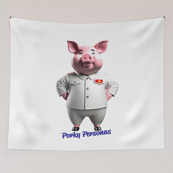 Item preview, Porky Personas Funny Pig Characters Kim Jong-Un designed and sold by Drone-tees.