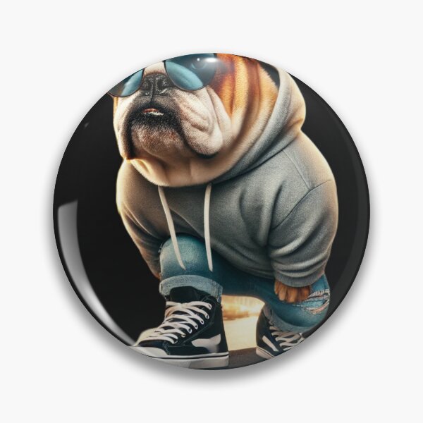 Item preview, Vibraciones de bulldog patinador designed and sold by Wiredart.