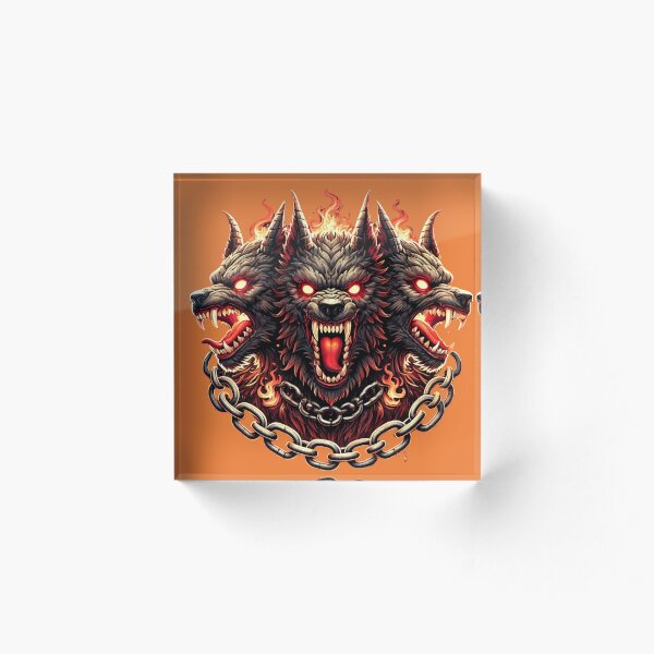 Item preview, Three-Headed Cerberus Hellhound | Gothic Mythological Beast Design designed and sold by Nauert's.