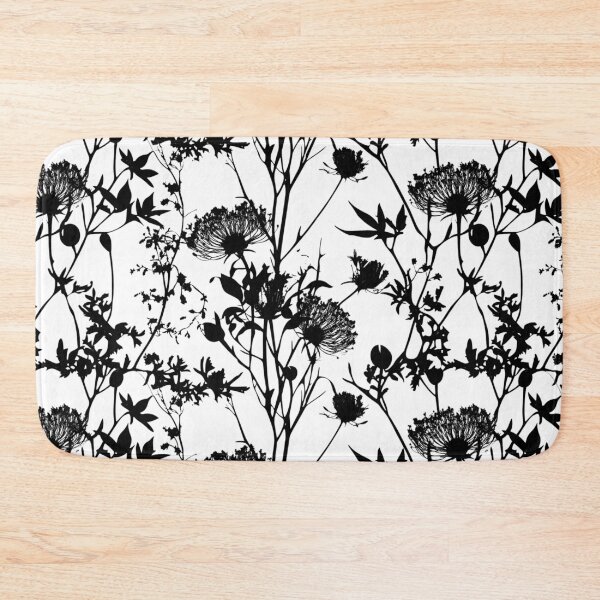 Item preview, Queen Annes Lace Silhouette Pattern Dark designed and sold by LabMandala.