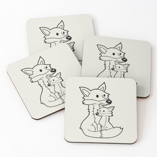 Item preview, 2 Foxes Mother Red Fox Small Child Father Mother designed and sold by shirt-o-mat.