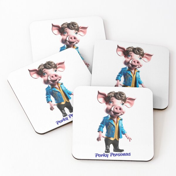 Item preview, Porky Personas Funny Pig Characters Mick Jagger designed and sold by Drone-tees.