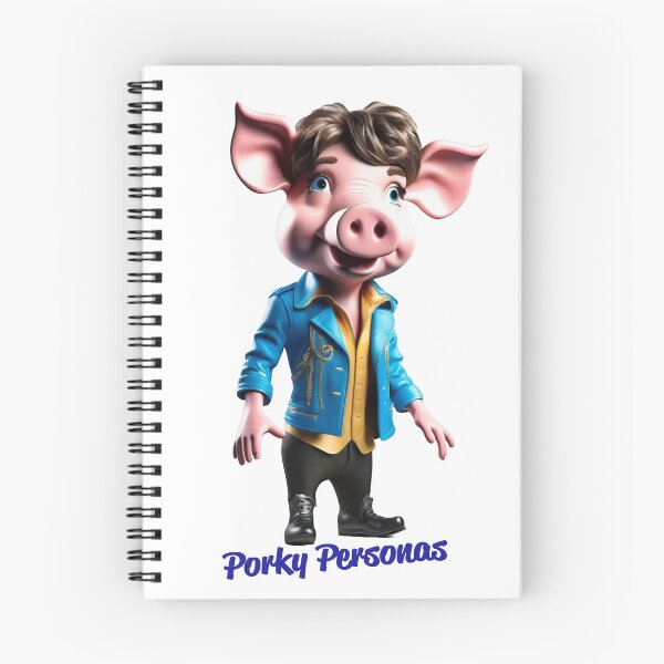 Artikelvorschau, Porky Personas Lustige Schweinefiguren Mick Jagger entworfen und verkauft von Drone-tees.