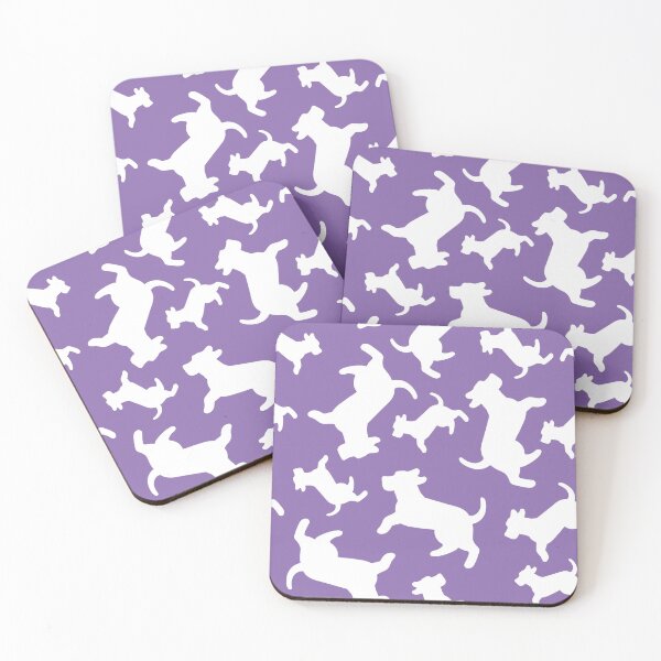 Item preview, Three-Legged Dogs (White on Purple) designed and sold by Smol Poro.