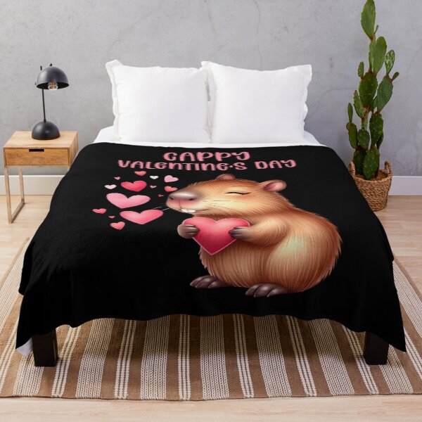 Item preview, Capybara Valentine designed and sold by EnchantedOwl.