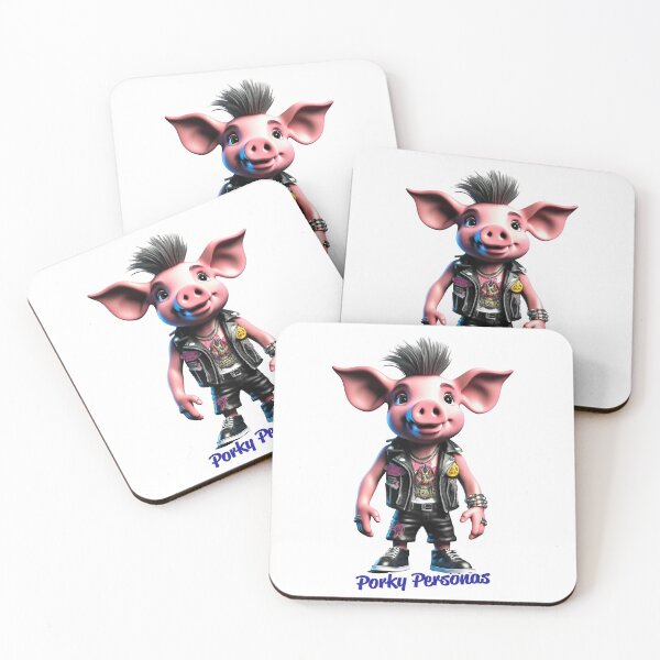 Item preview, Porky Personas Funny Pig Characters Sex Pistols designed and sold by Drone-tees.