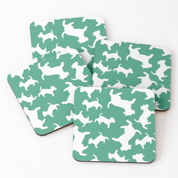 Item preview, Three-Legged Dogs (White on Green) designed and sold by Smol Poro.
