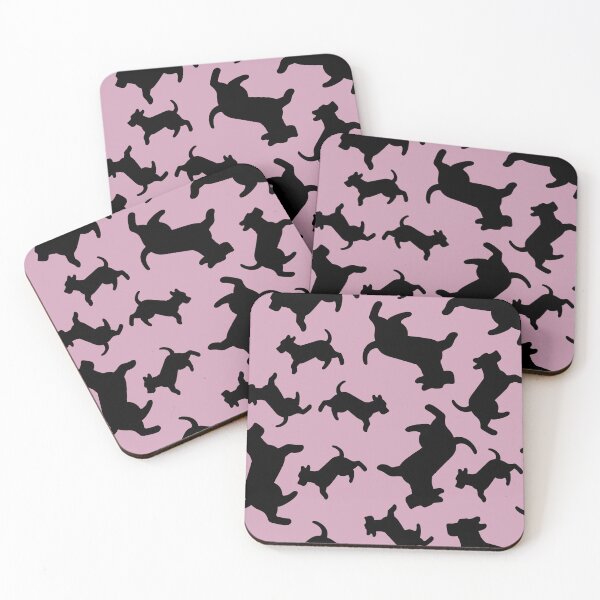 Item preview, Three-Legged Dogs (Black on Pink) designed and sold by Smol Poro.