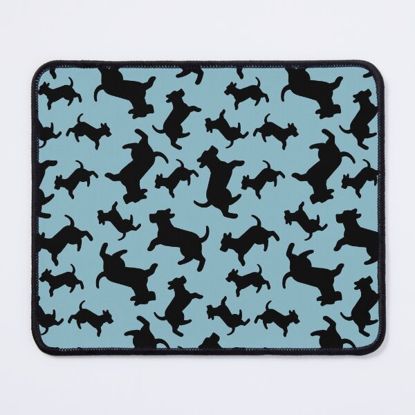 Item preview, Three-Legged Dogs (Black on Blue) designed and sold by Smol Poro.