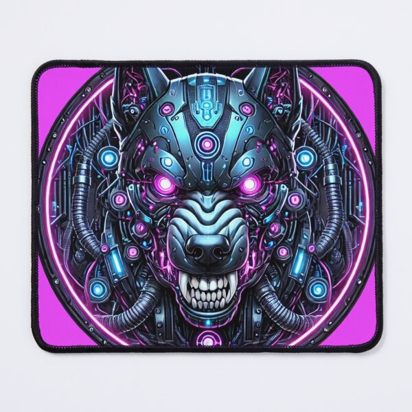 Item preview, Cyberpunk Hellhound | Futuristic Tattoo-Style Cerberus Design designed and sold by Nauert's.