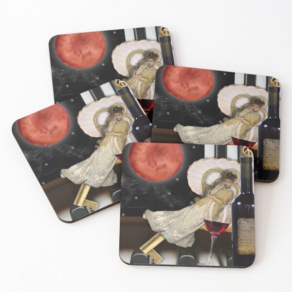 Item preview,  OFF KEY (music and wine vintage and modern mixed art) designed and sold by  Designs by Nikki-Louise.
