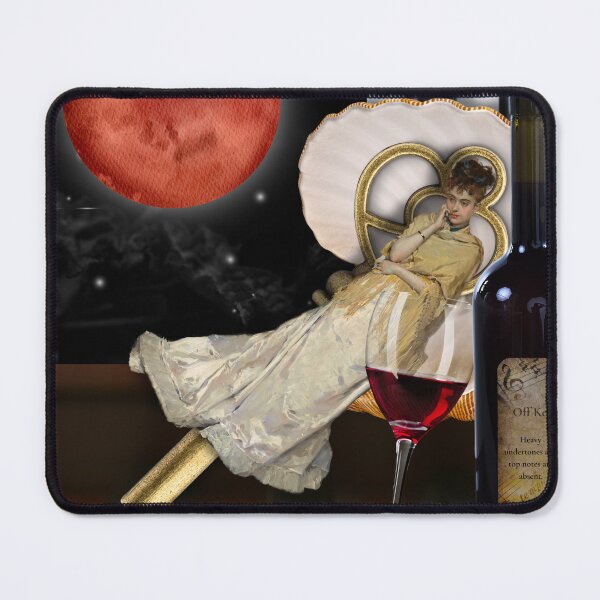 Item preview, OFF KEY (music and wine vintage and modern mixed art) designed and sold by Designs by Nikki-Louise.