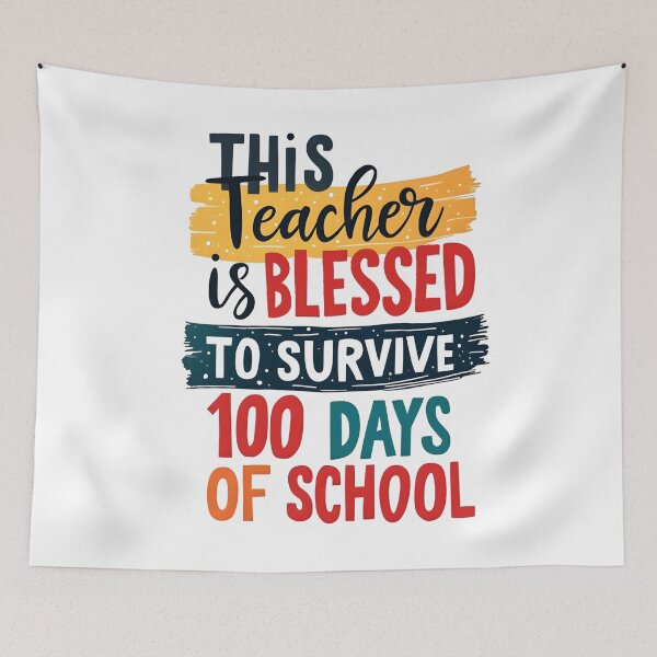 Item preview, 100 Days of School Teacher Design designed and sold by MimsTees.