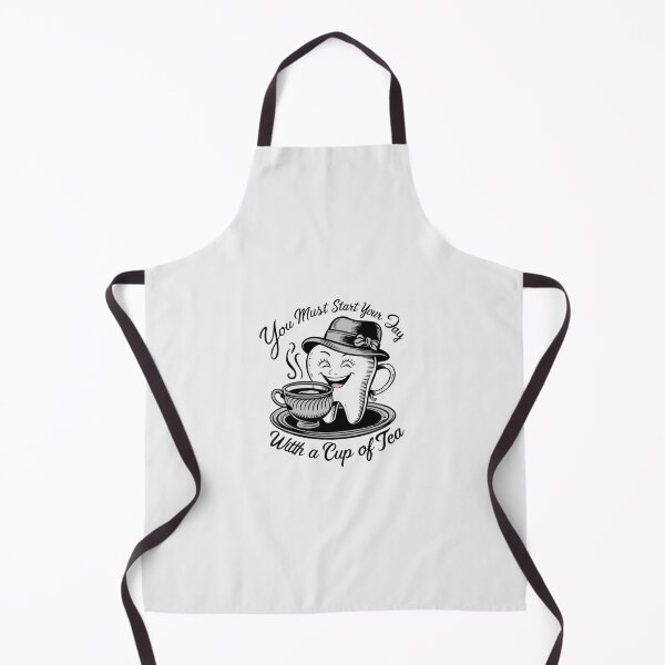 Item preview, Graphic Tooth Drinking Tea – Start Your Day with a Cup of Tea designed and sold by Golden-flower22.