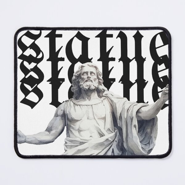Item preview, Urban God Statue – Divine Street Art designed and sold by ImaginaryAiArt.