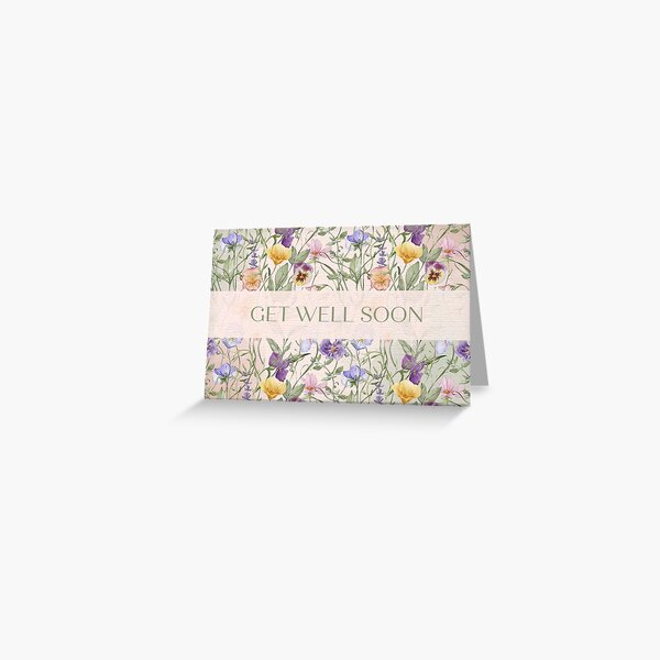 Item preview, Get Well Soon - Serene Blossoms designed and sold by Simply Celebrated Milestones.