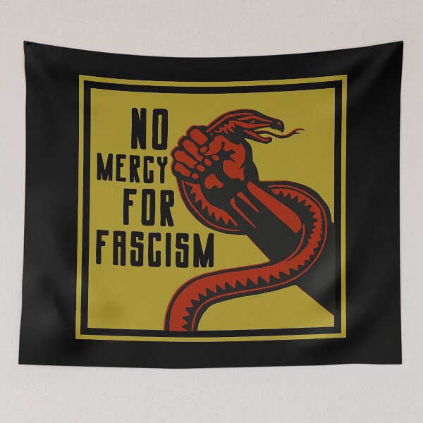 Item preview, NO Mercy for Fascism - Venomous Snake 2.0 designed and sold by Thelittlelord.