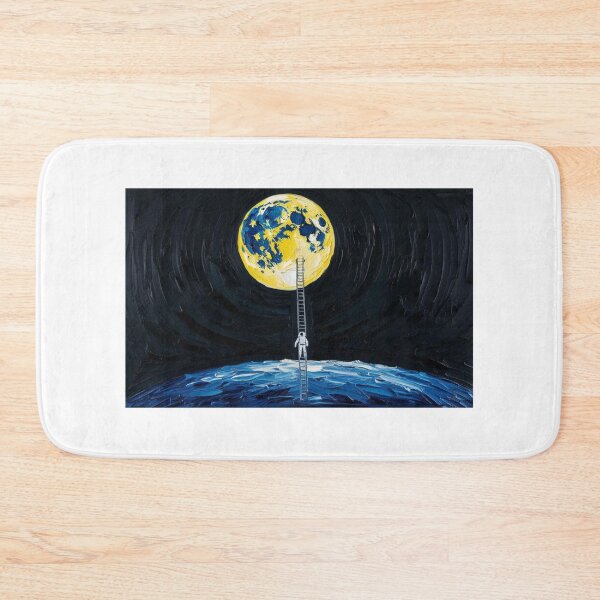 Item preview, An astronaut climbing up the ladder to the moon  designed and sold by EtCreative.