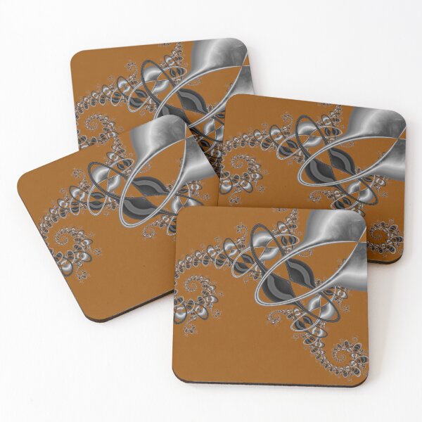 Item preview, "Fractal Dance of Metallic Spirals" designed and sold by bloorose.