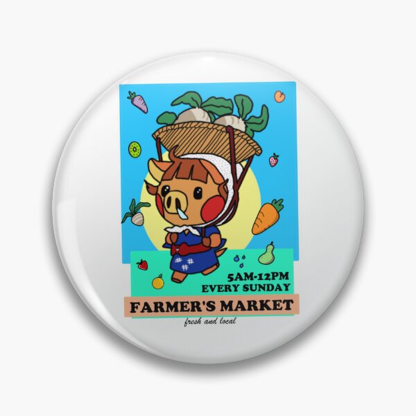 Item preview, Turnip Pig Farmer's Market Flyer designed and sold by TheBurntPencil.