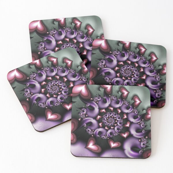 Item preview, "Fractal Hearts in a Vortex of Love" designed and sold by bloorose.