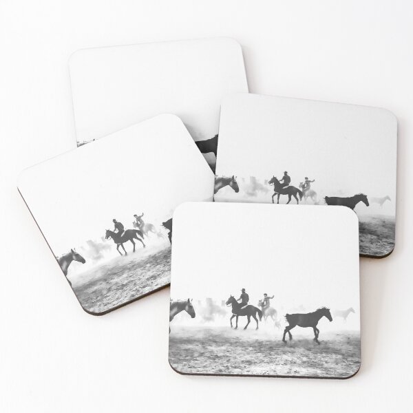 Item preview, Black and White Horses and Cowboys designed and sold by Craig Kauzmann.