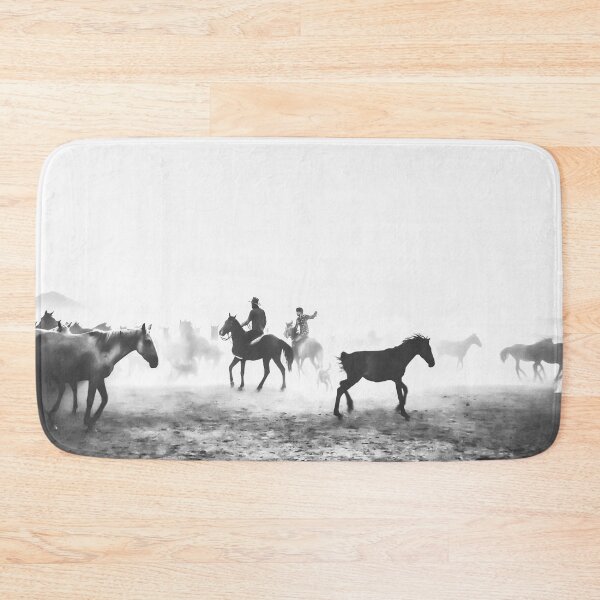 Item preview, Black and White Horses and Cowboys designed and sold by Craig Kauzmann.