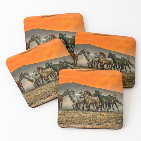 Item preview, Wild Horses on the run at sunset designed and sold by Craig Kauzmann.