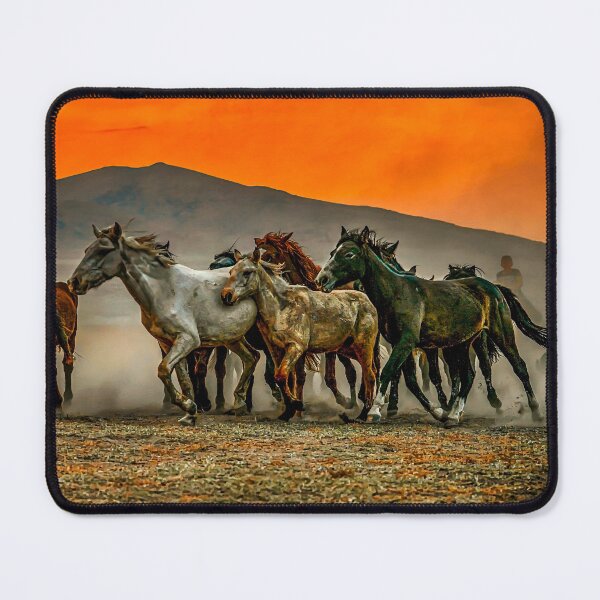 Item preview, Wild Horses on the run at sunset designed and sold by Craig Kauzmann.