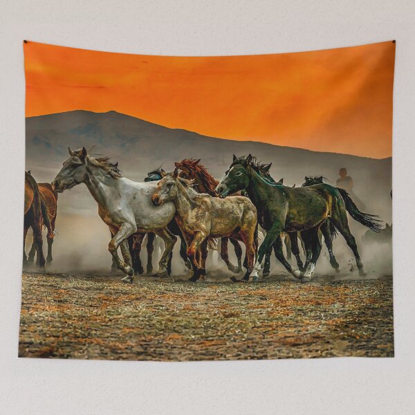 Item preview, Wild Horses on the run at sunset designed and sold by Craig Kauzmann.