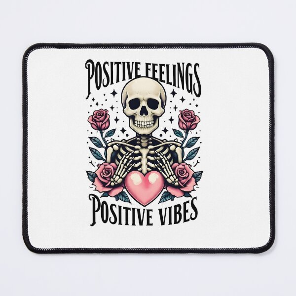 Item preview, Positive Feelings, Positive Vibes skeleton women tshirt designed and sold by BNDDesign.