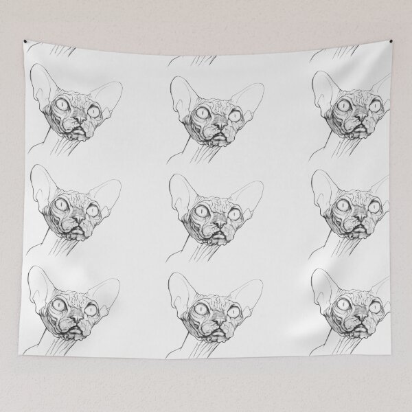 Item preview, Draw of funny sphynx cat  designed and sold by SphynxThings.