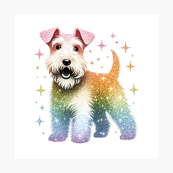 Item preview, Glitter Wire Fox Terrier designed and sold by TheAnimalZ00.