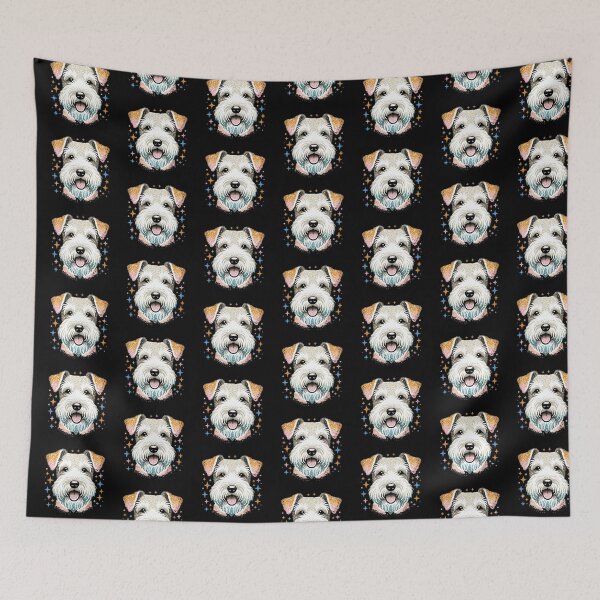Item preview, Glitter Wire Fox Terrier Dog Face designed and sold by TheAnimalZ00.