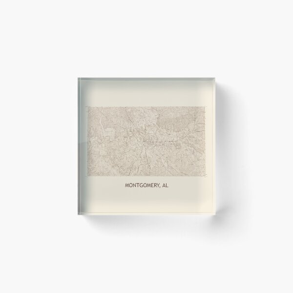 Item preview, MONTGOMERY, AL 100K Topographical Map Vintage designed and sold by PGHPhotoCo.