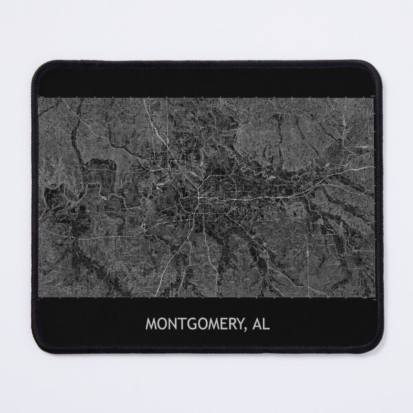 Item preview, MONTGOMERY, AL 100K Topographical Map Black designed and sold by PGHPhotoCo.